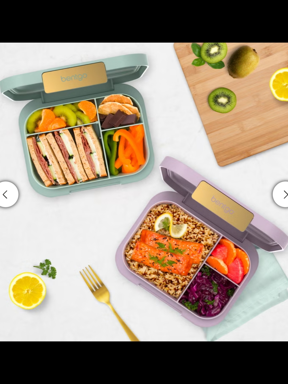 Bentgo Compartment Lunchbox- Multiple Available Green And Purple - Picture 3 of 8